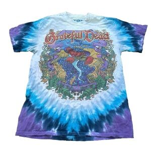 Vintage Grateful Dead Shirt Men's S Terrapin Moon 2000 Tie Dye Tee Y2K